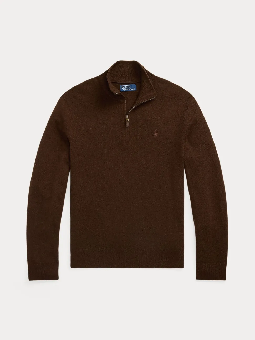 Polo Ralph Lauren Miesten Neulepusero LS HZ PP-LONG SLEEVE-PULLOVER, tummanruskea
