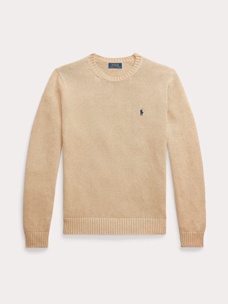Polo Ralph Lauren Miesten Neulepusero, LONG SLEEVE-SWEATER Beige