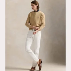 Polo Ralph Lauren Miesten Neulepusero, LONG SLEEVE-SWEATER Beige