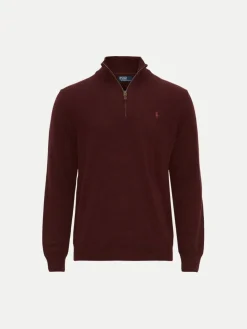 Polo Ralph Lauren Miesten Neulepusero, LS HZ PP-LONG SLEEVE-PULLOVER Viininpunainen