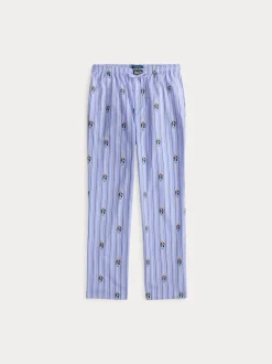 Polo Ralph Lauren miesten pyjamahousut K PJ Pant Sleep Bottom, raidallinen sininen