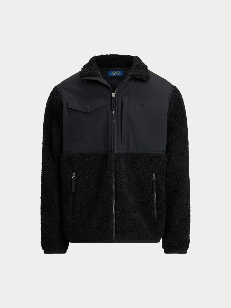 Polo Ralph Lauren miesten teddytakki Long Sleeve Full Zip, musta