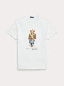 Polo Ralph Lauren miesten t-paita Short Sleeve Polo Bear t-shirt, valkoinen