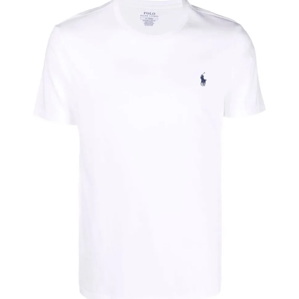 Polo Ralph Lauren Miesten T-Paita, SHORT SLEEVE-T-SHIRT NOS Valkoinen