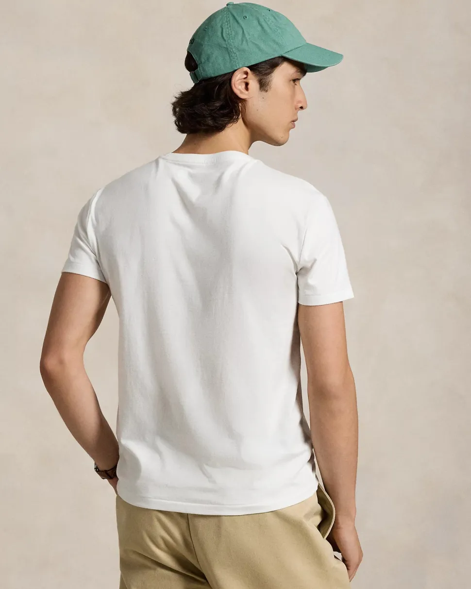 Polo Ralph Lauren Miesten T-Paita, SHORT SLEEVE-T-SHIRT NOS Valkoinen