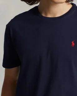 Polo Ralph Lauren Miesten T-Paita, SHORT SLEEVE-T-SHIRT NOS Tummansininen
