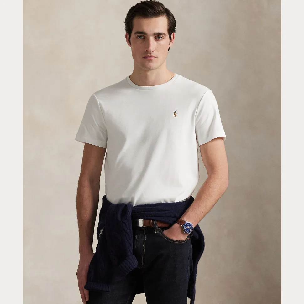 Polo Ralph Lauren miesten t-paita Short Sleeve T Shirt, valkoinen