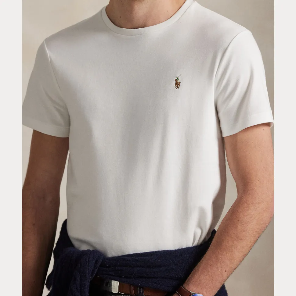 Polo Ralph Lauren miesten t-paita Short Sleeve T Shirt, valkoinen