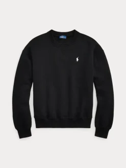 Polo Ralph Lauren naisten collegepaita Fleece Crewneck, musta