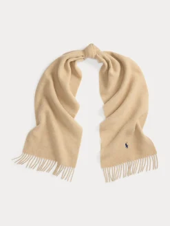 Polo Ralph Lauren naisten huivi, SLD WL SCRF-SCARF-OBLONG Vaalea Beige