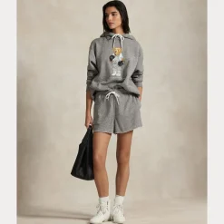 Polo Ralph Lauren naisten huppari POLO BEAR KNIT SWEATSHIRT, Vaaleanharmaa