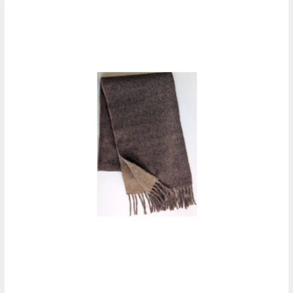 Polo Ralph Lauren Unisex huivi Classic RVRS Scarf, tummanruskea