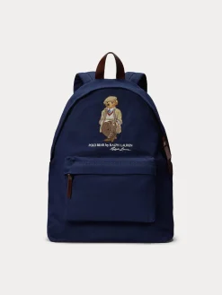 Polo Ralph Lauren Unisex reppy Polo bear Canvas Backbag, tummansininen
