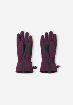 Reima softshell käsineet, TEHDEN SOFTSHELL GLOVES Viininpunainen