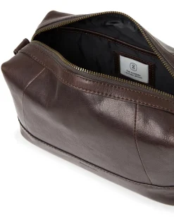 Saddler toilettilaukku Cay Toiletry Bag, tummanruskea