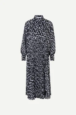 Samsoe and Samsoe Naisten Mekko DOROTHE DRESS AOP 14018 Sininen Kuosi