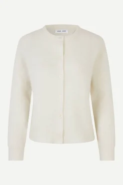 Samsoe and Samsoe Naisten Neuletakki, NOR SHORT CARDIGAN 7355 Luonnonvalkoinen