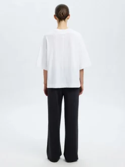 Selected Femme K-SLFTENNY RELAXED PANTS, musta