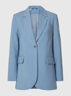 Selected Femme naisten bleiseri, SLFRITA-FREIA LS LONG BLAZER Vaaleansininen
