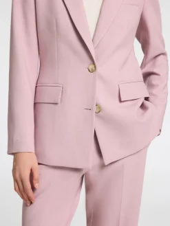 Selected Femme Naisten Bleiseri, AD-SLFRITA LS CLASSIC BLAZER MEL NOOS Vaaleanpunainen