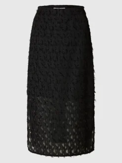 Selected Femme naisten hame, SLFMARION HW MIDI SKIRT B Black