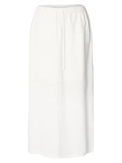 Selected Femme naisten hame, SLFVIVA HW ANKLE SKIRT Valkoinen
