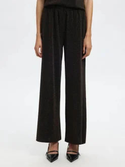 Selected Femme naisten housut SLFANJA HW RELAXED PANTS, Delicioso