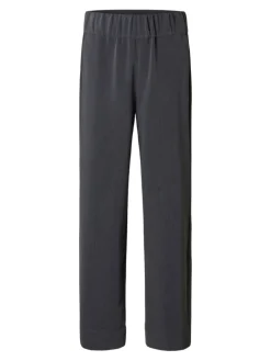 Selected Femme naisten housut SLFPATRICIA MW WIDE PANT B, Medium Grey Melange