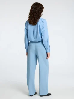 Selected Femme naisten housut, SLFRITA-FREIA MW STRAIGHT PANT Vaaleansininen