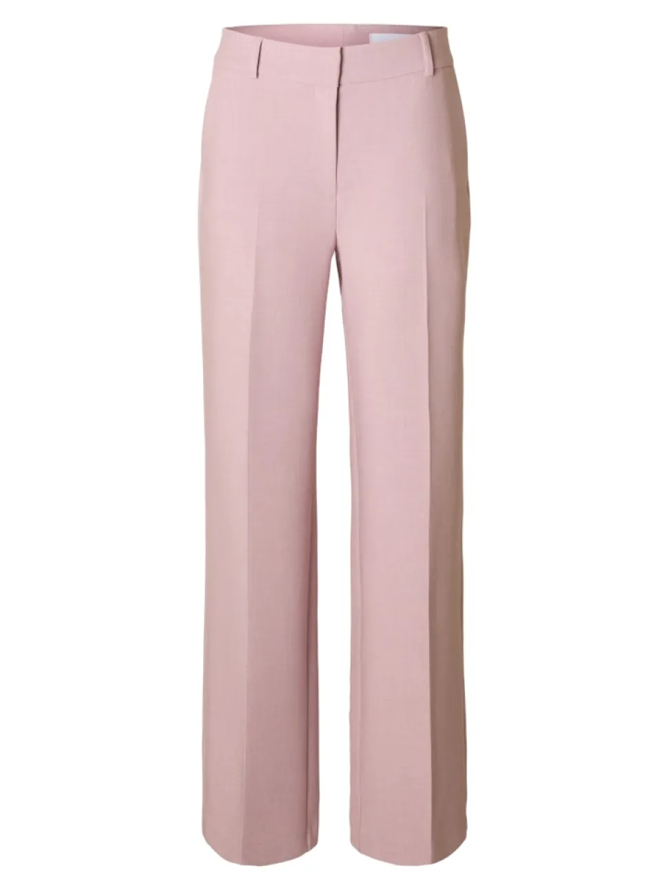 Selected Femme naisten housut, SLFRITA MW WIDE PANT MEL Vaaleanpunainen