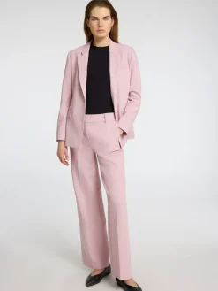 Selected Femme naisten housut, SLFRITA MW WIDE PANT MEL Vaaleanpunainen