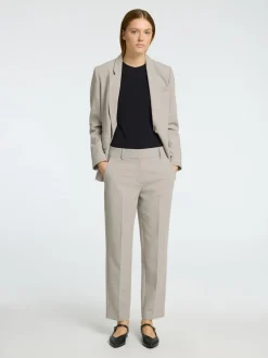 Selected Femme Naisten Housut, SLFRITA-RIA MW CROP PANT MEL NOOS Kitti