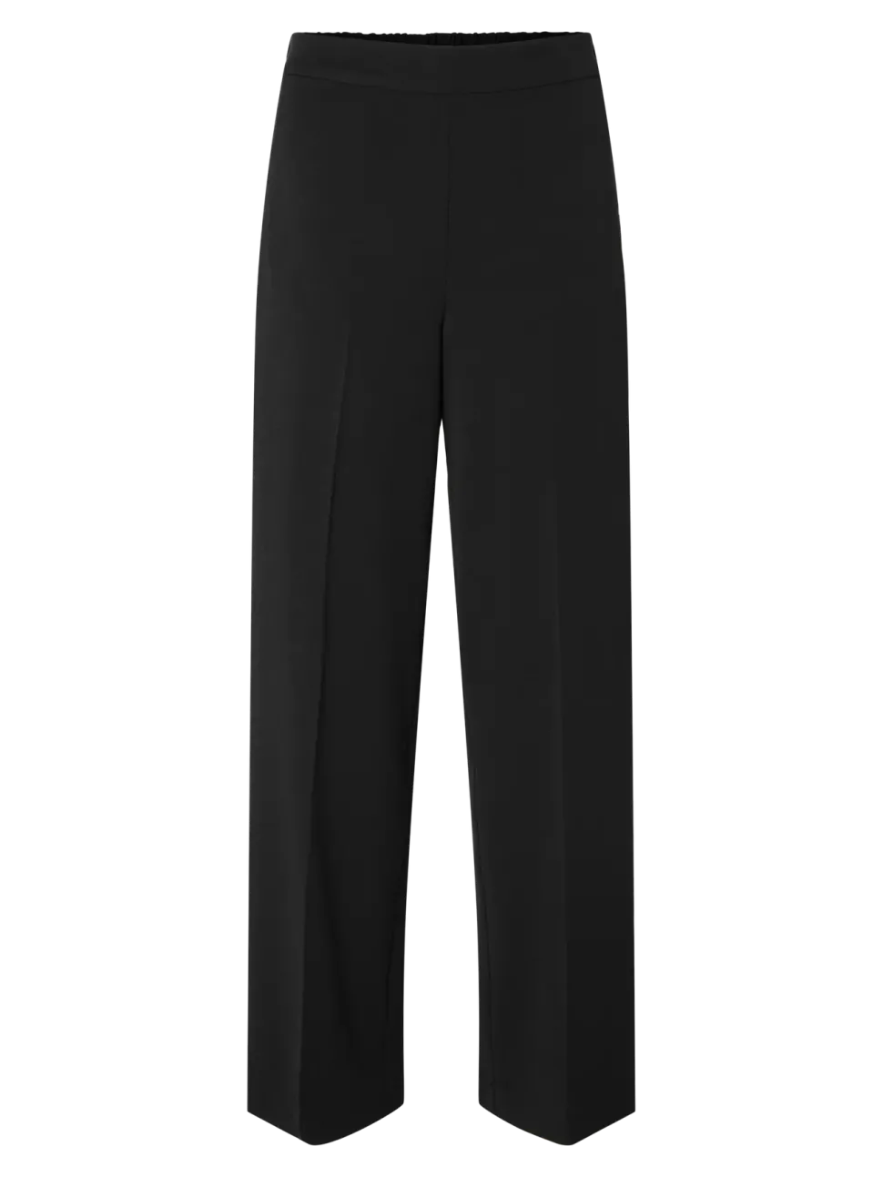 Selected Femme Naisten Housut, SLFEMMA-TARA MW WIDE PANT Black