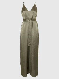 Selected Femme naisten jumpsuit, SLFSELENE SL WIDE LEG Khaki