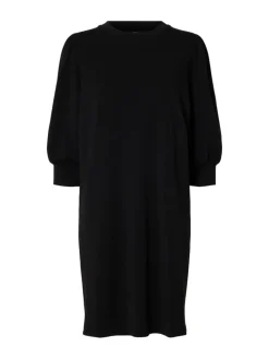Selected Femme naisten mekko, SLFTENNY SWEAT DRESS Musta