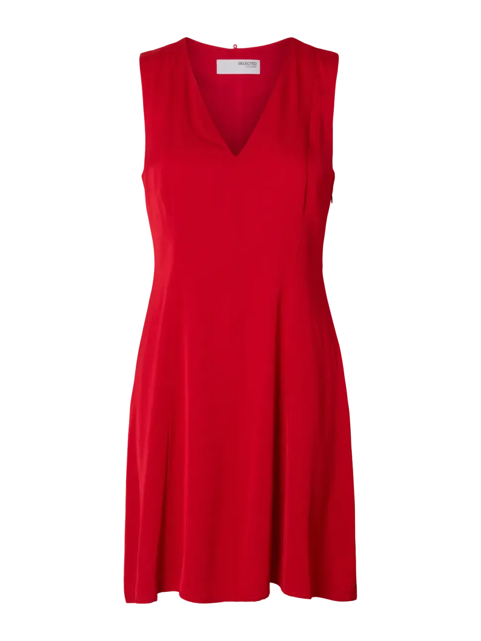 Selected Femme naisten mekko, SLFLEONORE REGULAR SL SHORT CAPE DRESS B Equestrian Red