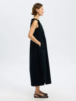 Selected Femme naisten mekko, SLFBLAIR-IDA SL LONG DRESS Musta