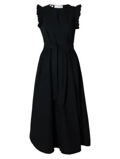 Selected Femme naisten mekko, SLFBLAIR-IDA SL LONG DRESS Musta