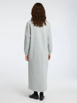 Selected Femme naisten mekko, SLFGIA LS ANKLE DRESS Vaaleanharmaa