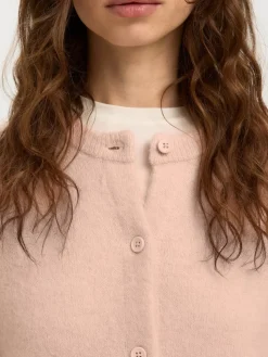 Selected Femme naisten neuletakki SLFLULU NEW LS KNIT CARDIGAN, Pale Dogwood Melange