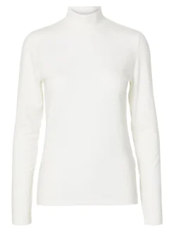Selected Femme Naisten Paita, SLFMANJA LS HIGH NECK NOOS Snow White