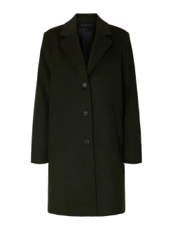 Selected Femme naisten takki, SLFSASJA LANO COAT Deep Depths Melange