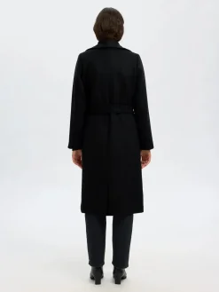 Selected Femme naisten takki SLFROSA LANO COAT, musta