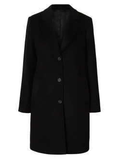 Selected Femme naisten takki, SLFSASJA LANO COAT Black