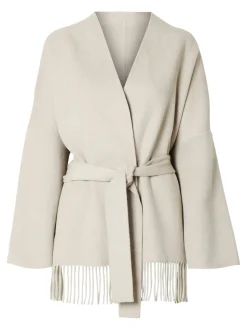 Selected Femme naisten takki, SLFESMA HANDMADE JACKET Hiekka