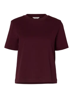 Selected Femme Naisten T-Paita, SLFESSENTIAL SS BOXY TEE NOOS Fig