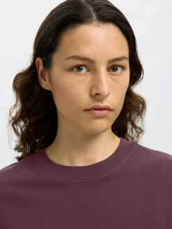 Selected Femme Naisten T-Paita, SLFESSENTIAL SS BOXY TEE NOOS Fig