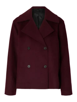 Selected Femme naisten villakangastakki, SLFALMA LANO JACKET Fig Melange