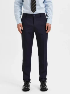 Selected Homme Miesten Housut, LIAM TRS FLEX NOS Navy Blazer