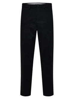 Selected housut, MILES BRUSHED PANTS Tummanharmaa